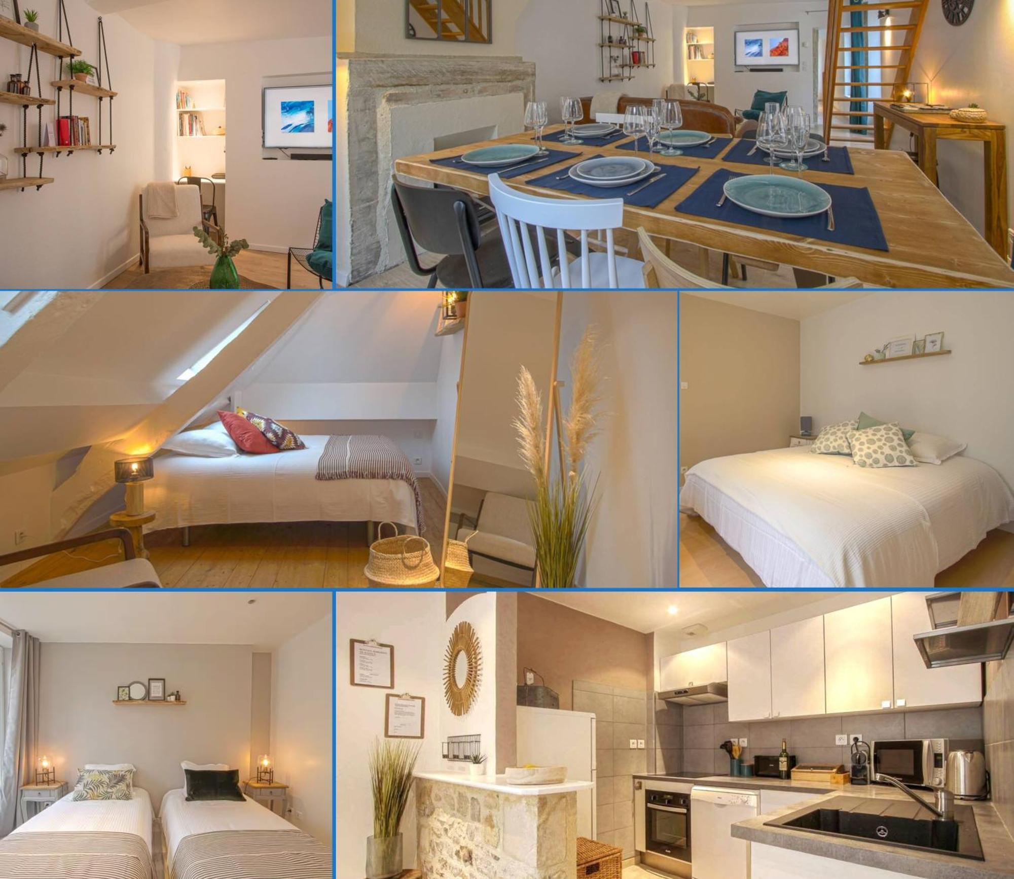 Freedom Grand Triplex Lumineux Decoration Contemporaine - Plein Centre Historique - Parking Gratuit A Proximite Proche Commerces Restaurants - Plages Du Debarquement * Bayeux