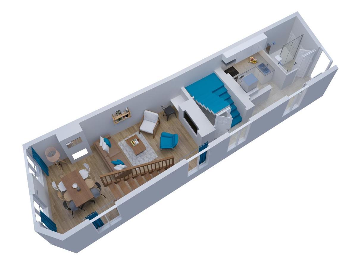 Freedom Grand Triplex Lumineux Decoration Contemporaine - Plein Centre Historique - Parking Gratuit A Proximite Proche Commerces Restaurants - Plages Du Debarquement Apartamento *